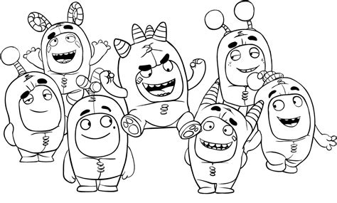 oddbods coloring pages printable | Coloring Pages Picture