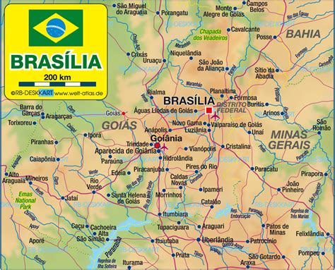 Brasilia Map - TravelsFinders.Com