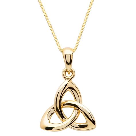 Gold 10K Trinity Knot Pendant | Design by ShanOre Irish Jewlery