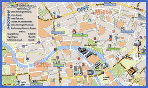 Berlin Map Tourist Attractions - ToursMaps.com