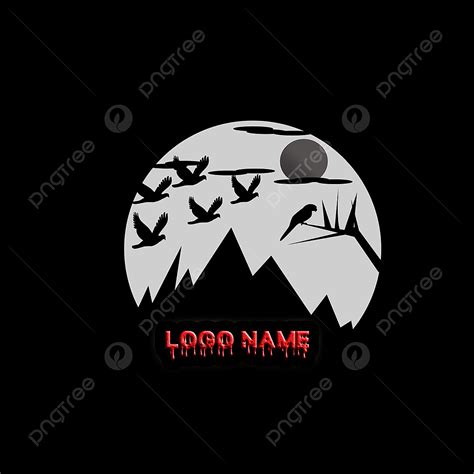 Ghost Horror Black Logo, Horror Black Logo, Logo Design PNG Transparent ...