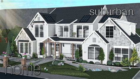 Bloxburg || role-play suburban home speedbuild | Modern suburban house ...