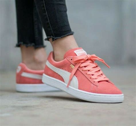 Puma Suede Classic Women's Sneakers Desert Flower White Coral Pink Sz 6 ...