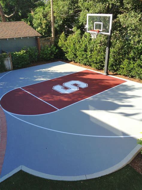 Half Basketball court, can add on concrete and paint in and add Jordan ...