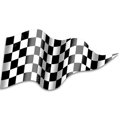 Checkered Flag Banner Clipart PNG Images, Black And White Checkered ...