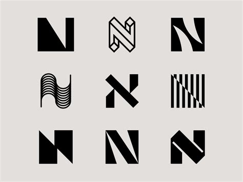 Letter N exploration by Milos Bojkovic on Dribbble