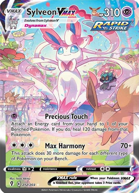 Sylveon VMAX (Alternate Art Secret) - SWSH07: Evolving Skies - Pokemon