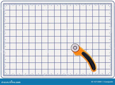 Cutting Mat, Rotary Blade Cutter, See Through Ruler Cartoon Vector ...