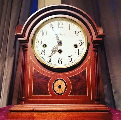 Vintage Howard Miller Westminster Chime Mantle Clock Model 4999 with ...