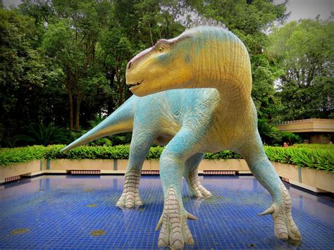 Aladar, outside The Dinosaur ride, Disney's Animal Kingdom.