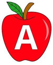 Apple Alphabet Clipart Font (Printable Letters, Patterns, Stencils ...