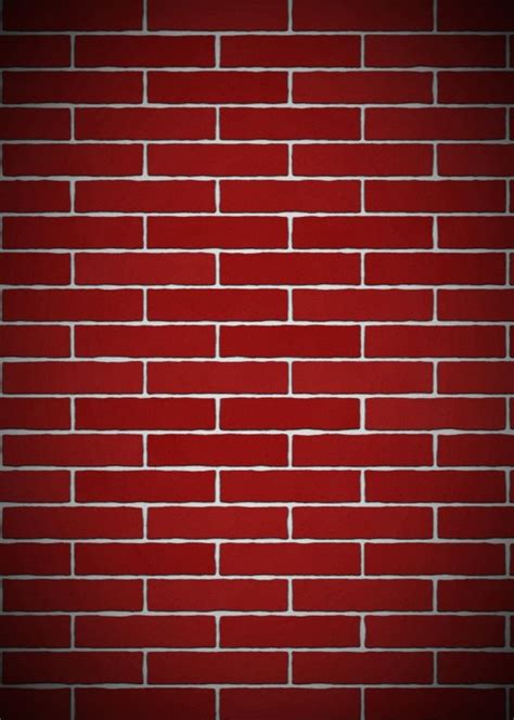 Red Brick Wall with White Lines