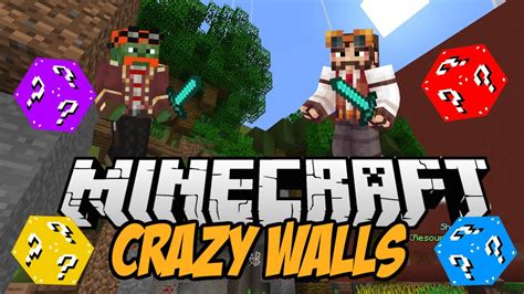 Minecraft: Mini Games - CRAZY WALLS #1 - YouTube