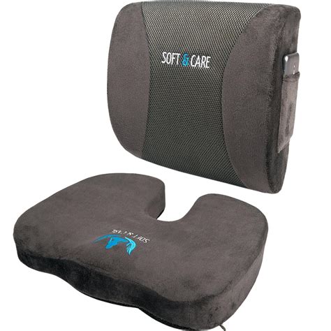 SOFTaCARE Lot de 2 Coussins de siège orthopédiques en Mousse à mémoire ...