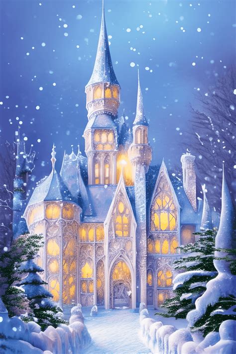 Winter Wonderland Castle · Creative Fabrica