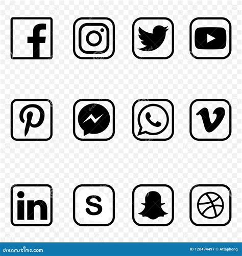 Transparent social media icons - osebarter