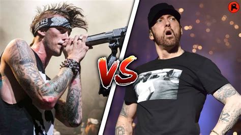 EMINEM VS MGK DISS TRACKS! Who Took the L? - YouTube