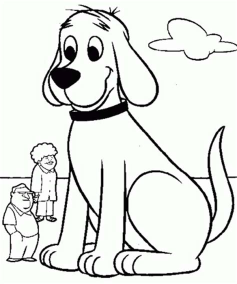 clifford the big red day coloring page - Clip Art Library