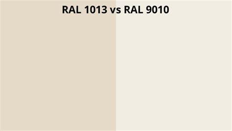 Comparison RAL 1013 vs RAL 9010 side by side | Interior wall colors ...