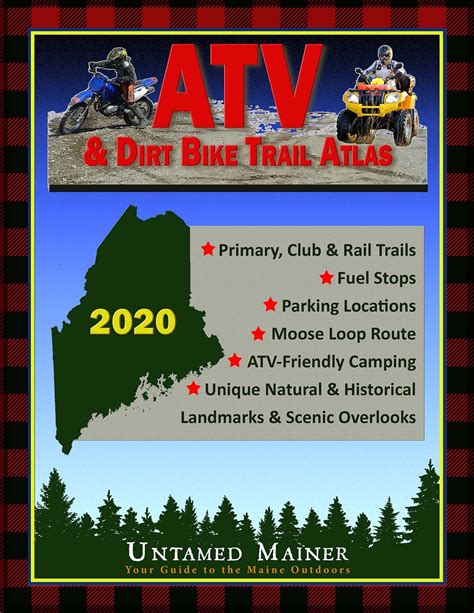 2020 Maine ATV, UTV & Dirt Bike Trail Map Atlas in 2021 | Trail maps ...