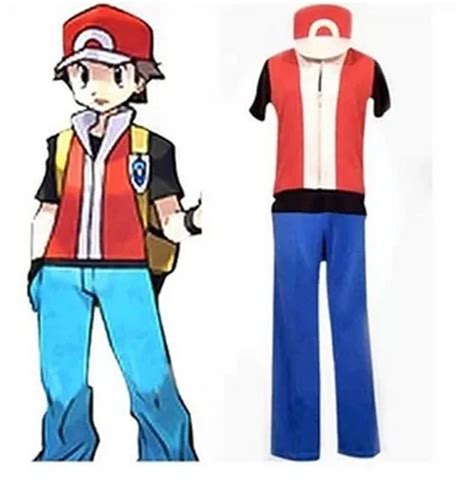 Pokemon Trainer Red Cosplay Costume-in Men's Costumes from Novelty ...