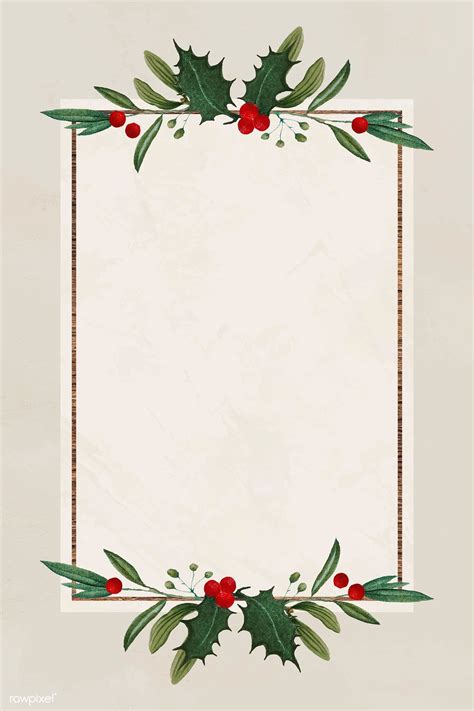 Elegant Christmas Frame Vector