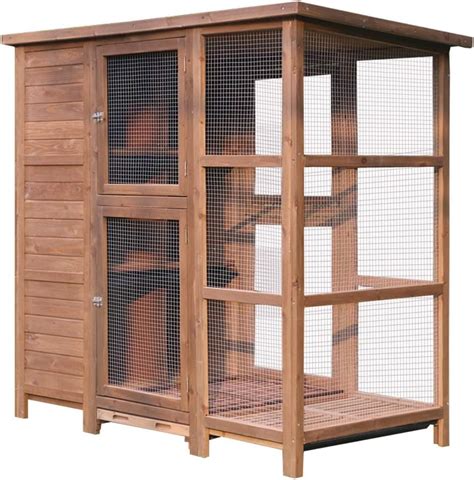 Amazon.com : MYES Pigeon Cage, Large Outdoor Wooden Loft Household ...