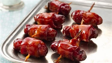 Mini Bacon-Wrapped Sausages recipe from Betty Crocker