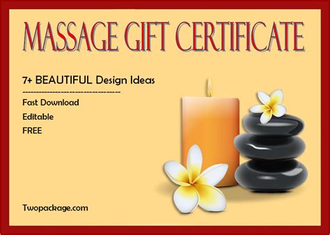 Free Spa Gift Certificate Printable Templates [Updated in October 2021]