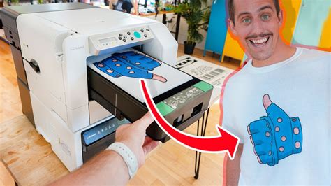 This machine can print ANY t-shirt design in seconds! (Roland ...