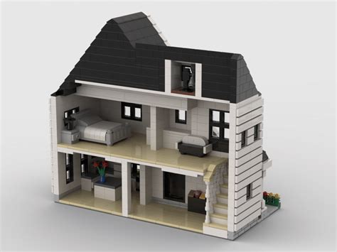 Lego® Instructions Neighborhood white house Half open