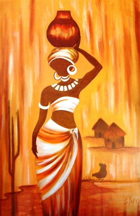 Stunning African Woman Oil Painting