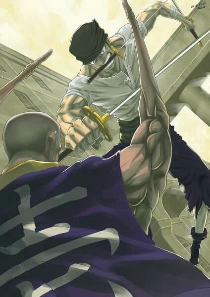 Zoro vs MR.1 Luffy, Wan Pīsu, One Piece Pictures, Attack On Titan Art ...