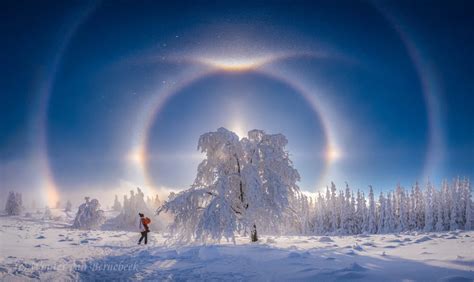 GISMETEO: Rare solar halo and diamond dust in snowy mountains: photo ...