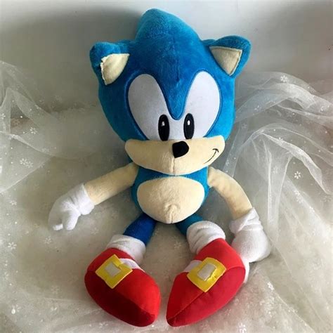 Review Big Sonic the Hedgehog Plush Toys 40 cm (Update 2021) | Baby boy ...