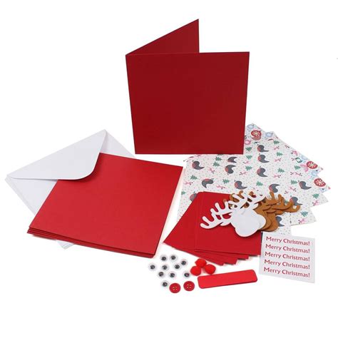 Hobbycraft Christmas Card Making Kit Assorted Designs Papercraft ...