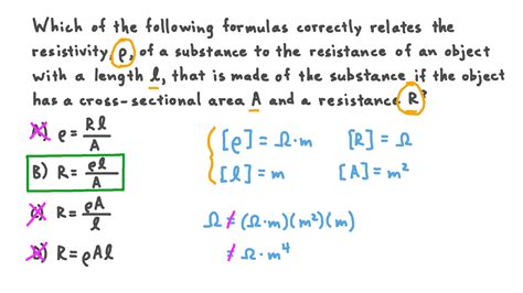 Resistance Formula