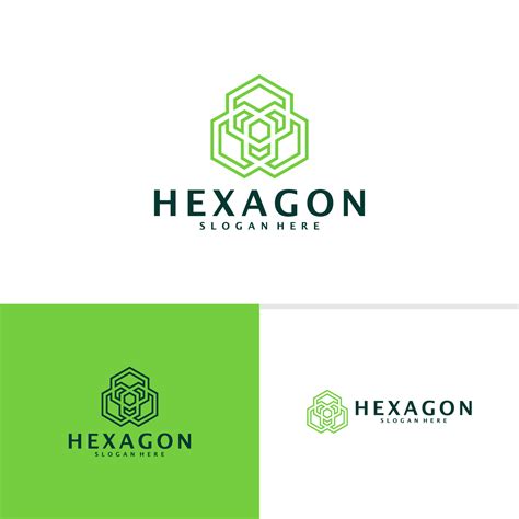 Hexagon logo template, Creative Hexagon logo design vector, Hexagon ...