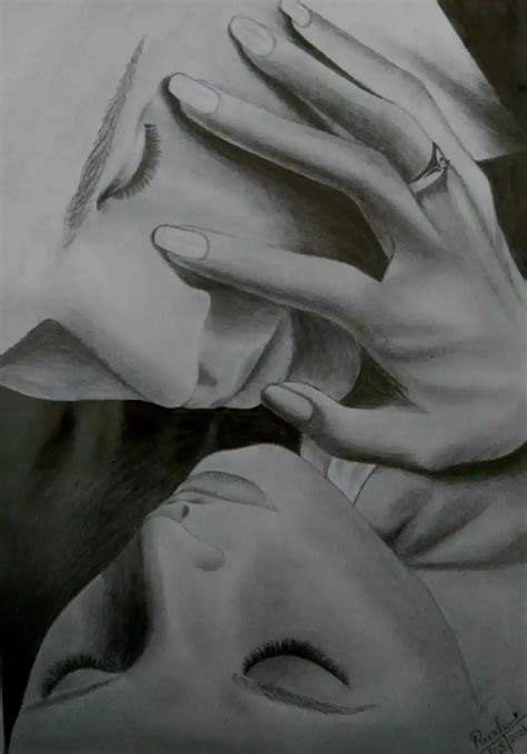 Romantic Couple Pencil Sketch Drawing, romantic drawings easy ...