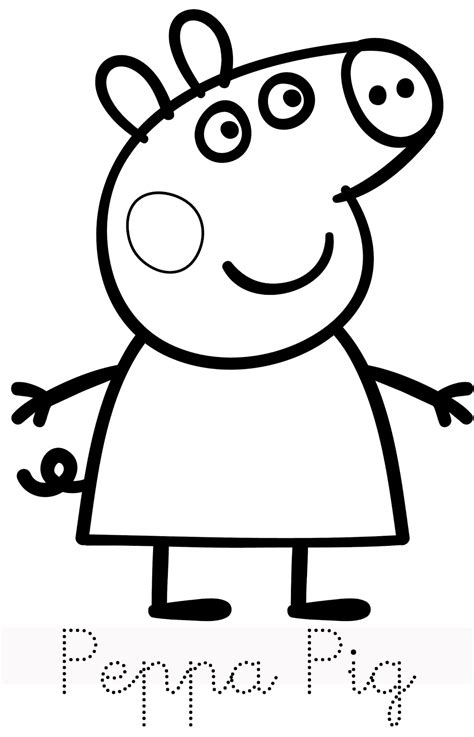 top 35 free printable peppa pig coloring pages online - princess peppa ...