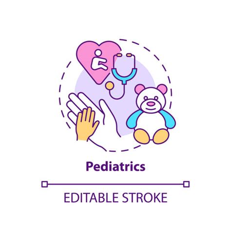 Drawing Of A Pediatrics Pediatrician Medical Symbol Illustrations ...