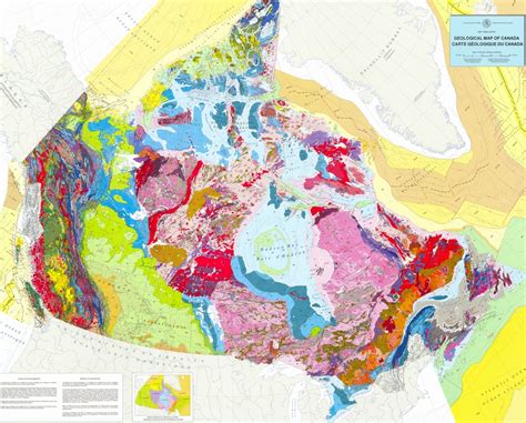 Geological map of Canada – Physical Geology