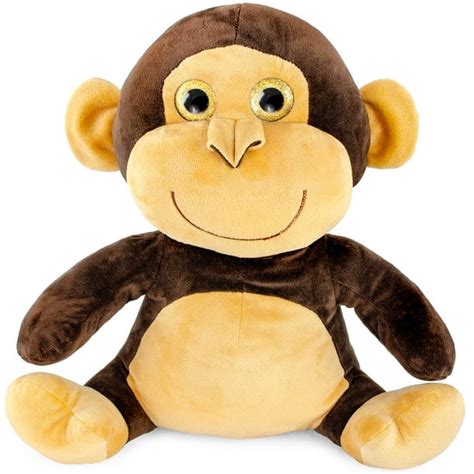 Super Soft Plush Big Glitter Eye Monkey Stuffed Animal Toy, 14 inch ...