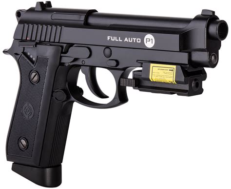 Crosman P1 Taurus PT-92 CO2 Blowback Full Auto BB Pistol with Laser ...