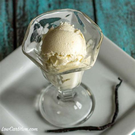 Homemade Vanilla Sugar Free Ice Cream Recipe | Low Carb Yum