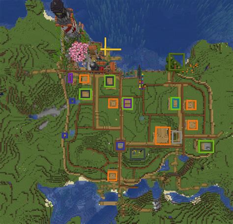 ArtStation - Minecraft Project: Seaport Path layout