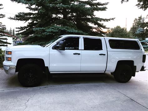 Does anyone have a white 2018 Silverado custom cc with camper shell ...