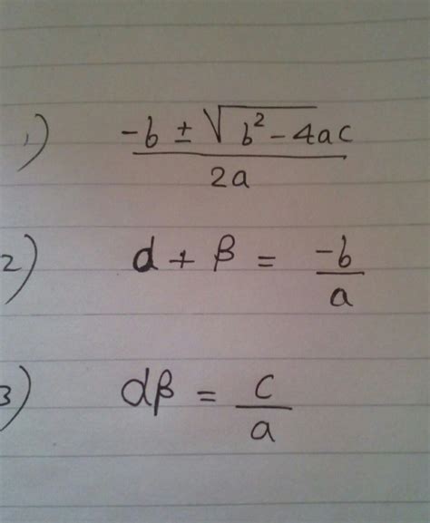 give me all the formules of polynomials alpha and beta class 10 ...