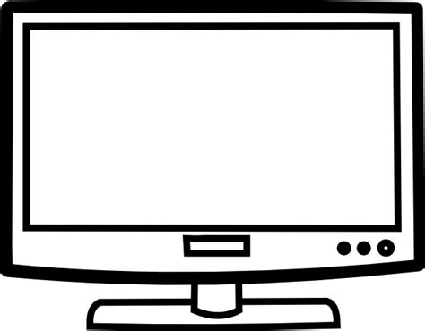 Free Television Clipart Black And White, Download Free Television ...