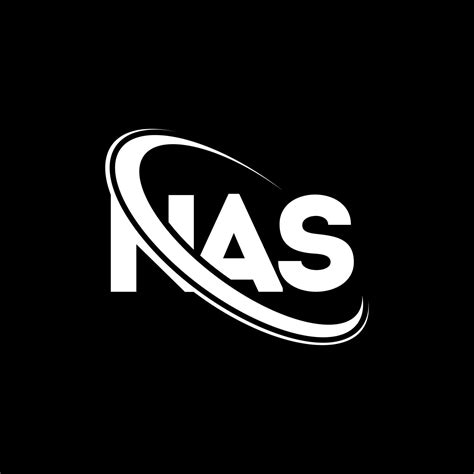 NAS logo. NAS letter. NAS letter logo design. Initials NAS logo linked ...